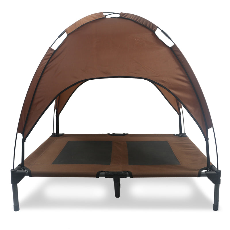 PEI JIA SUO Elevated Dog Bed with Removable Canopy